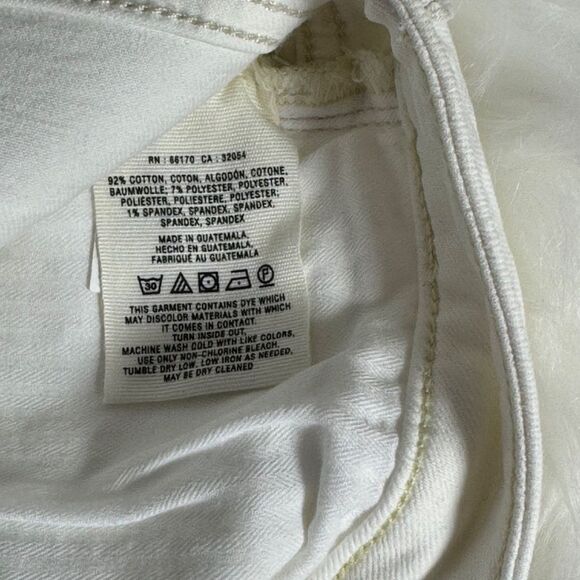 Anthropologie Pilcro & The Letterpress Stet White Denim Cuffed Shorts Sz…‎ - Picture 8 of 10